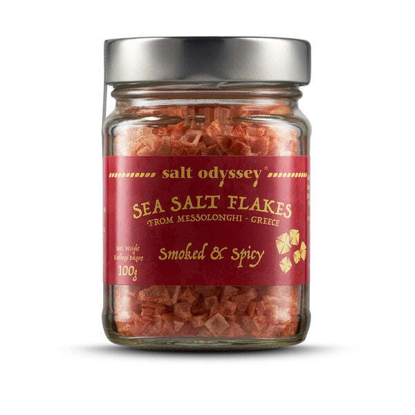 Smoked & Spicy Sea Salt Flakes - Jar