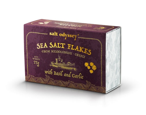 Sea Salt Flakes with Basil & Garlic